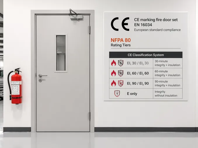 CE marking fire door set EN 16034 European standard compliance