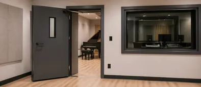 STC 45-50 acoustic specialty doors for recording studios and broadcast booths