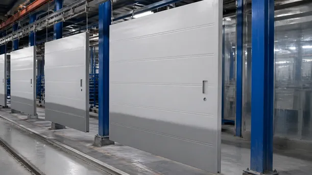 Powder coat pre-treatment and impact primer application on heavy duty commercial door lower zone