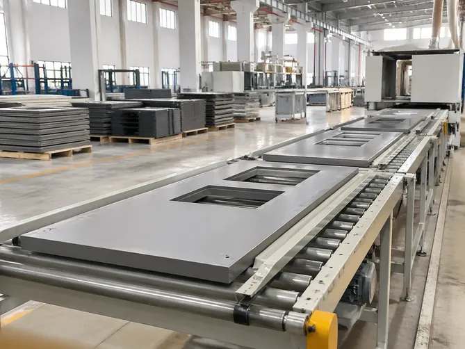 Custom commercial door production line for OEM and ODM programs