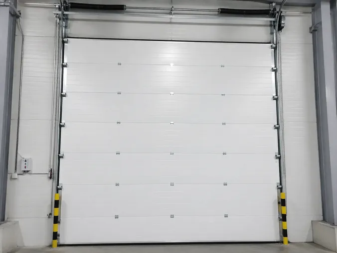 EUWOO industrial commercial door — heavy-gauge steel construction for manufacturing and logistics environments