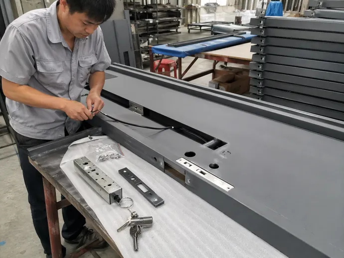 Factory hardware prep for office commercial door access control and mortise lock