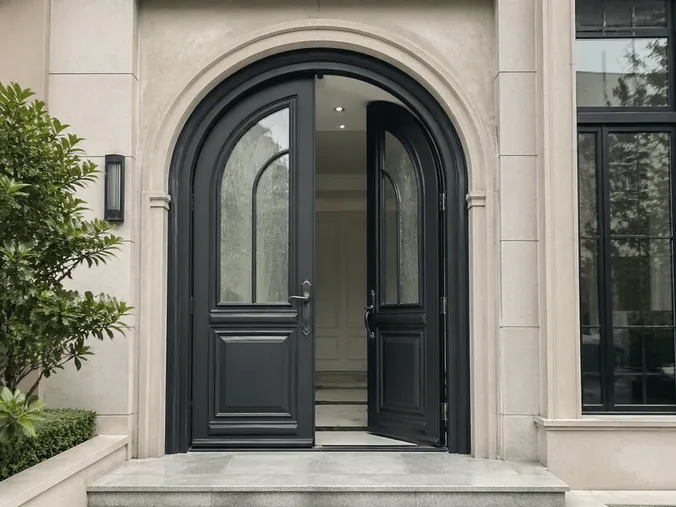 EUWOO exterior specialty door — custom steel construction for non-standard openings