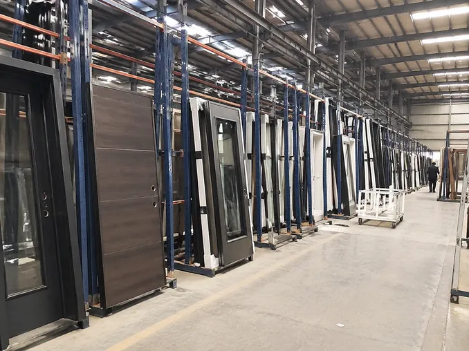 EUWOO exterior door factory floor — sourcing and production
