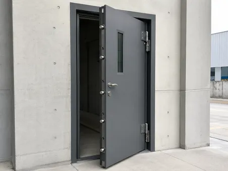 EUWOO exterior specialty door — blast-resistant and high-security configurations