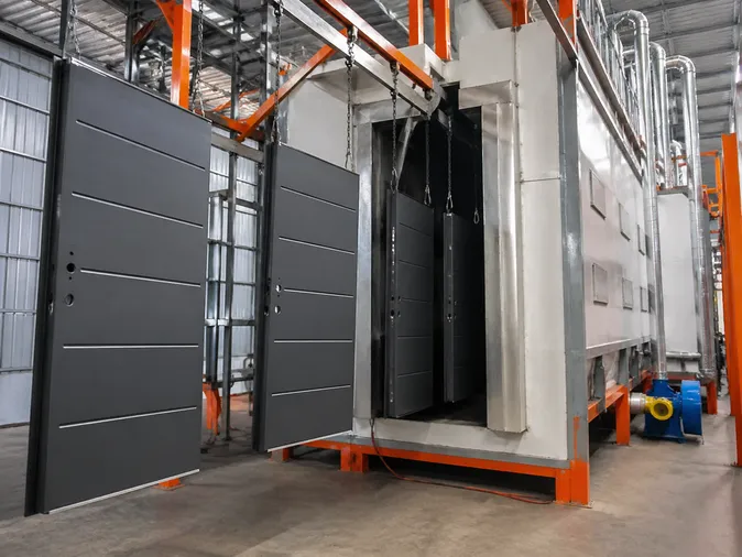 Zinc phosphate pre-treatment and powder coat application process for EUWOO exterior steel doors