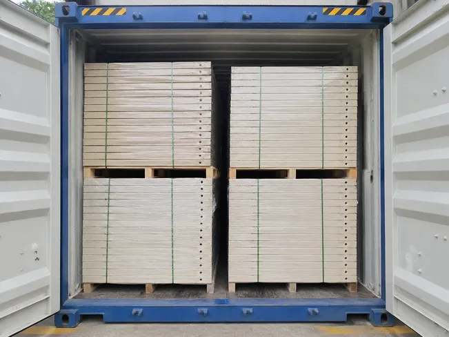 KD exterior fire doors packed for container export