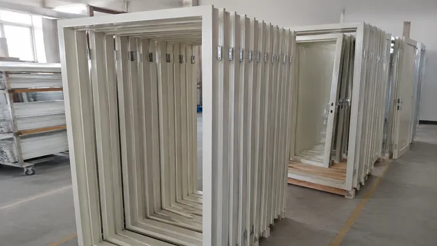 Fire door frame assembly for apartment building and hospitality project