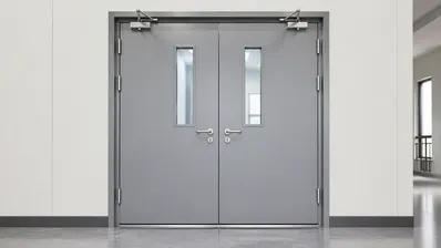 Interior fire door for internal compartmentation