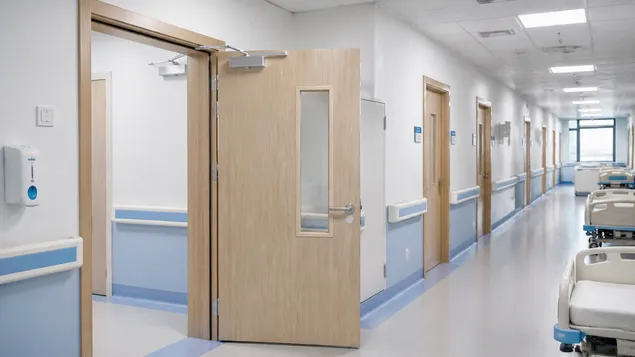 Self closing fire doors in hospital corridor procurement