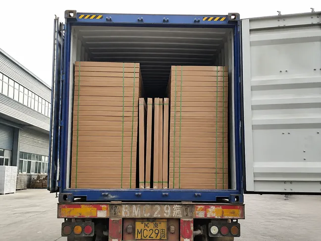 KD steel fire door container loading — 40HQ packing configuration