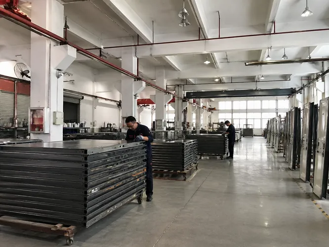 EUWOO steel and fire door factory production floor