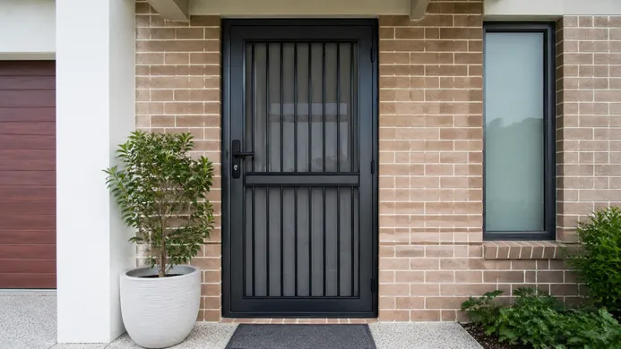 Residential security door upgrade programme with standardised aluminium units