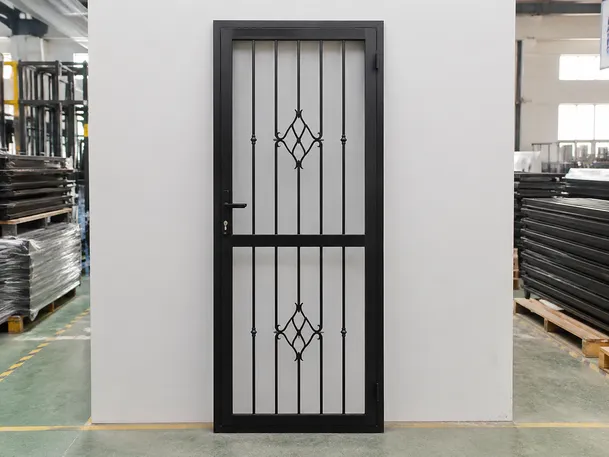 Single leaf security grill door 900x2000mm standard configuration