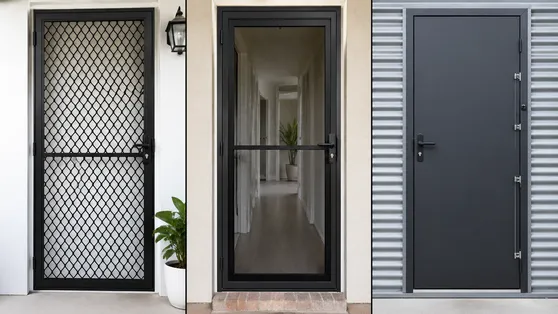 Heavy Duty Security Door — solid steel panel multi-point locking