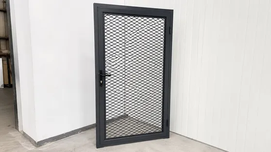 Mesh Security Door — expanded steel mesh panel