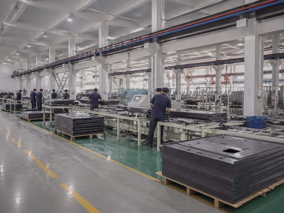 EUWOO steel door factory production line — 18,000 m² facility in Luoyang, China