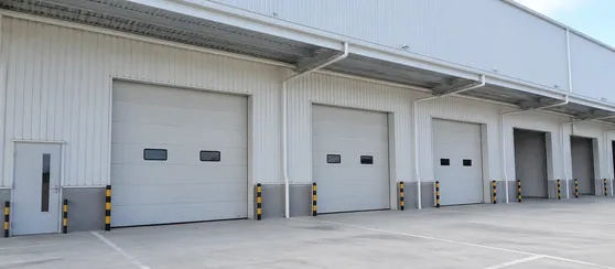 Industrial and logistics facility steel doors for warehouses and manufacturing plants